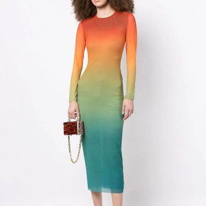 NTW Self Portrait Mesh Midi Dress